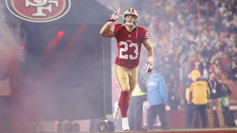 Christian McCaffrey at a 49ers game