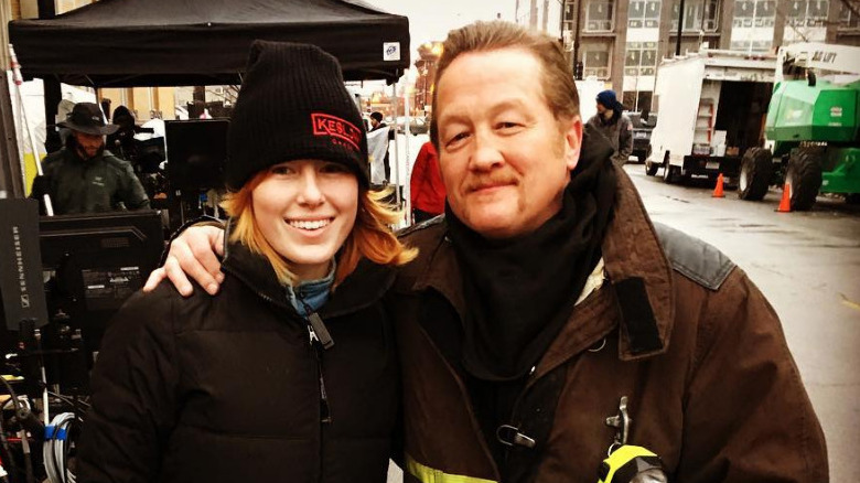 Christian Stolte and his daughter Corinne Anderson 