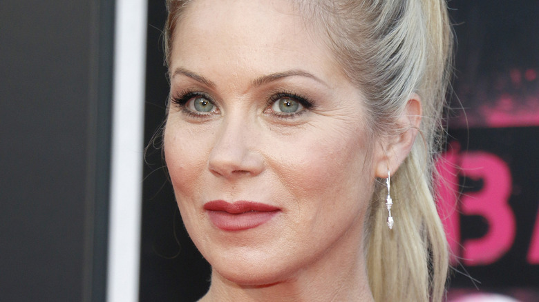 Christina Applegate with ponytail