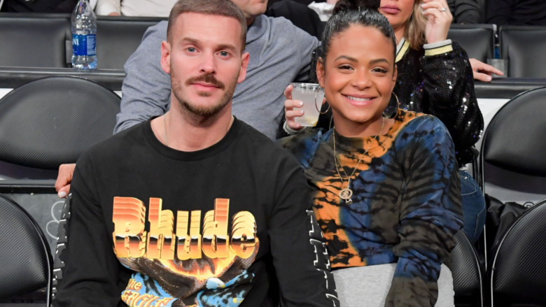 Christina Milian and Matt Pokora smiling