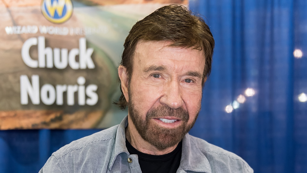 Chuck Norris smiling