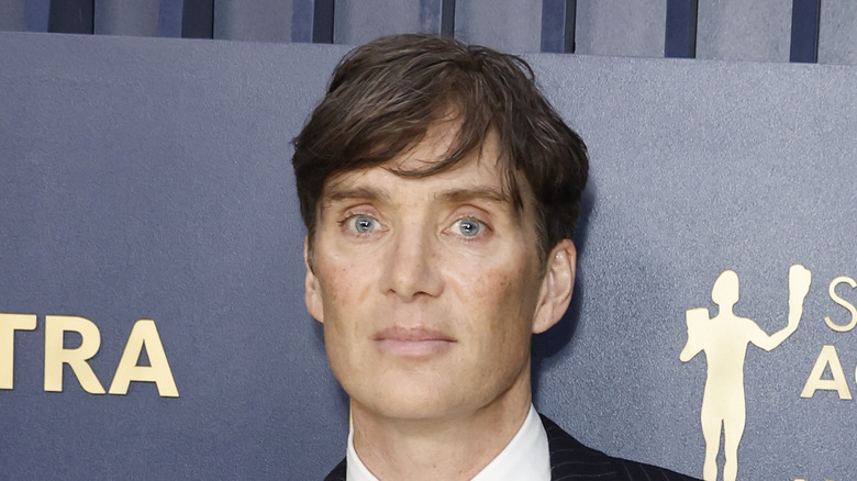 Cillian Murphy smiling in close-up at 2024 SAG Awards