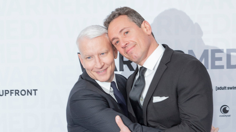 Anderson Cooper and Chris Cuomo on the red carpet