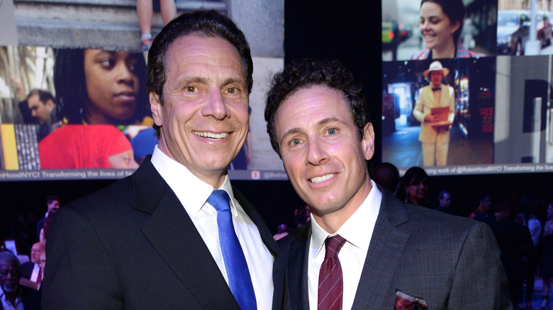 Andrew Cuomo and Chris Cuomo posing together