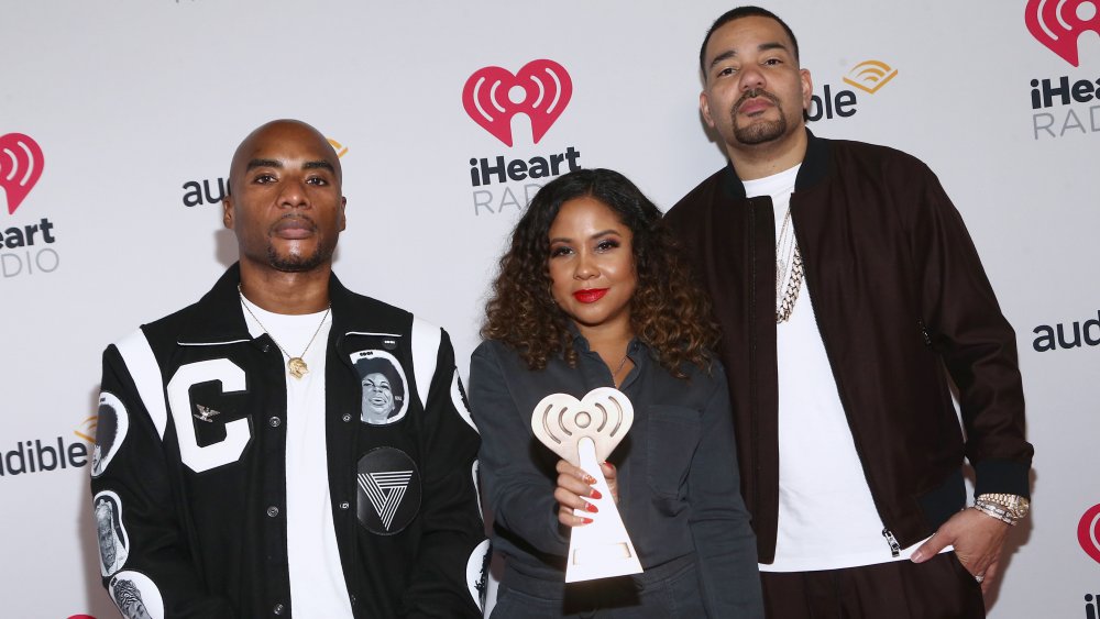 Charlamagne Tha God, Angela Yee, and DJ Envy at the 2020 iHeartRadio Podcast Awards