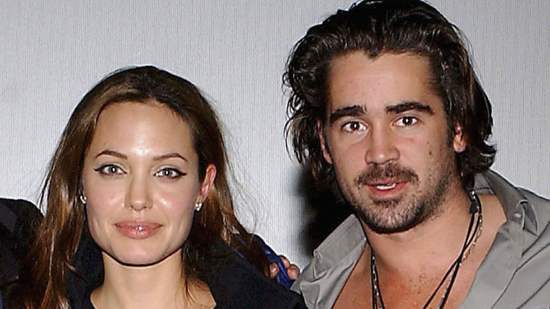 Angelina Jolie and Colin Farrell smiling