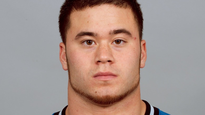 Daniel Holtzclaw photographed as a Detroit Lion