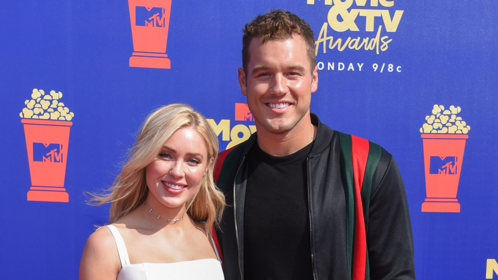 Cassie Randolph and Colton Underwood on the red carpet