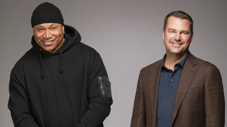 LL Cool J, Chris O'Donnell posing