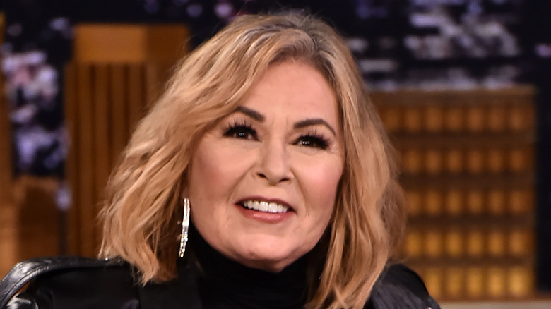 Roseanne Barr smiling