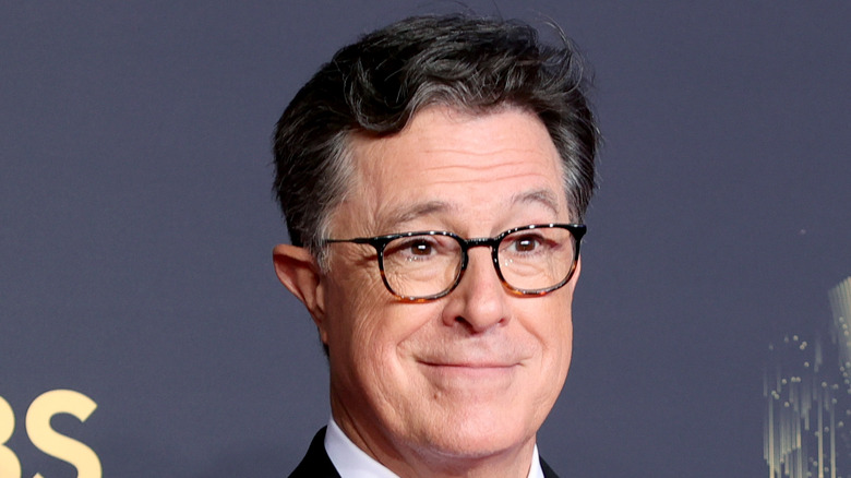 Stephen Colbert smirking