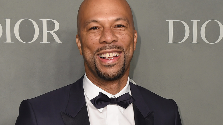 Common wearing a tuxedo 