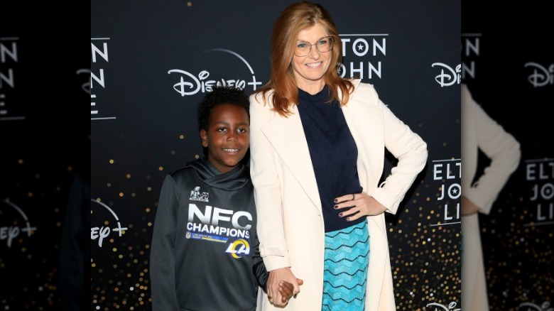 Connie Britton and her son, Eyob Britton