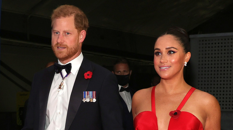 Prince Harry and Meghan Markle at an event 