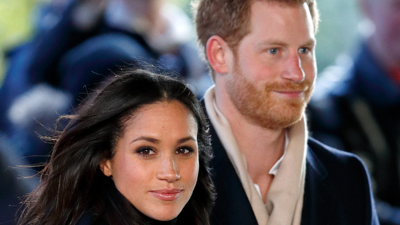 Meghan Markle and Prince Harry posing together