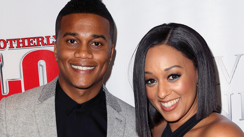 Cory Hardrict and Tia Mowry smiling