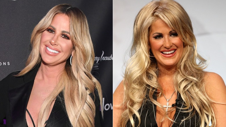 Two pictures of Kim Zolciak smiling
