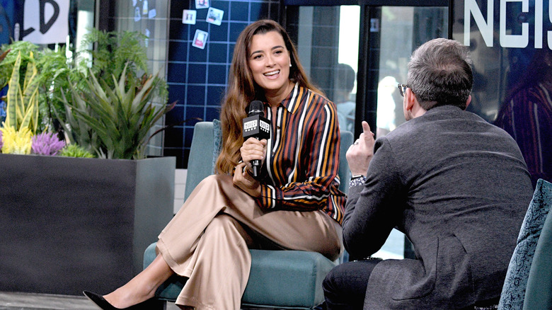 Cote de Pablo seated interview