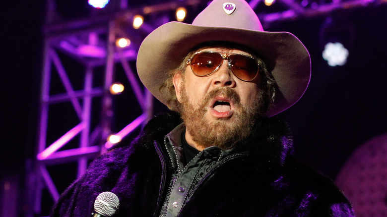 Hank Williams Jr. wearing cowboy hat