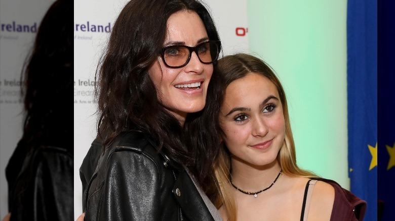 Courteney Cox and daughter Coco Arquette posing together