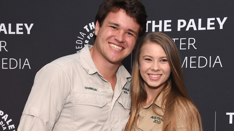 Chandler Powell, Bindi Irwin smiling