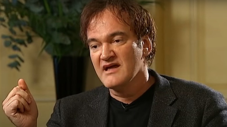 Quentin Tarantino during Channel 4 interview