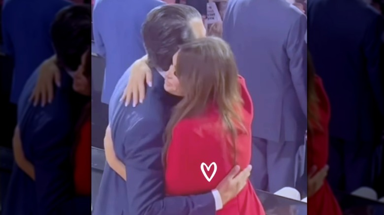 Donald Trump Jr. kissing Kimberly Guilfoyle