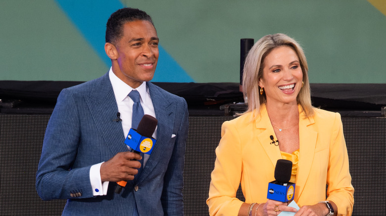 T.J. Holmes and Amy Robach hosting