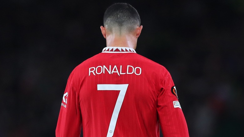 Cristiano Ronaldo in Man United unfiform