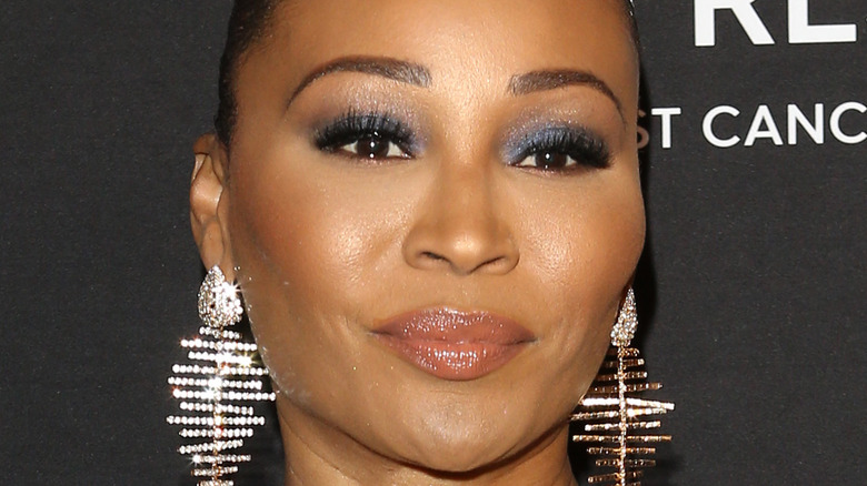 Cynthia Bailey with blue eyeshadow