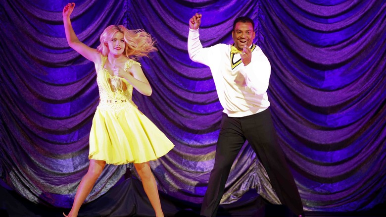 Alfonso Ribeiro and pro-dancer Witney Carson doing the Carlton Dance