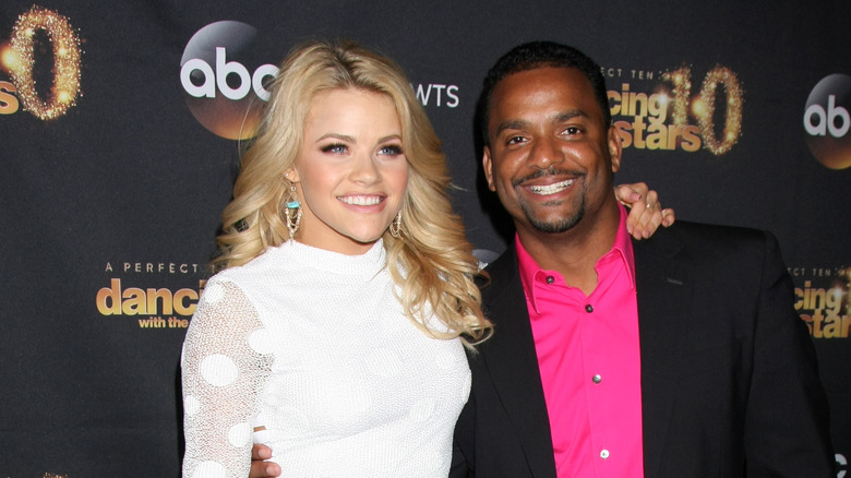 Witney Carson and Alfonso Ribeiro smiling