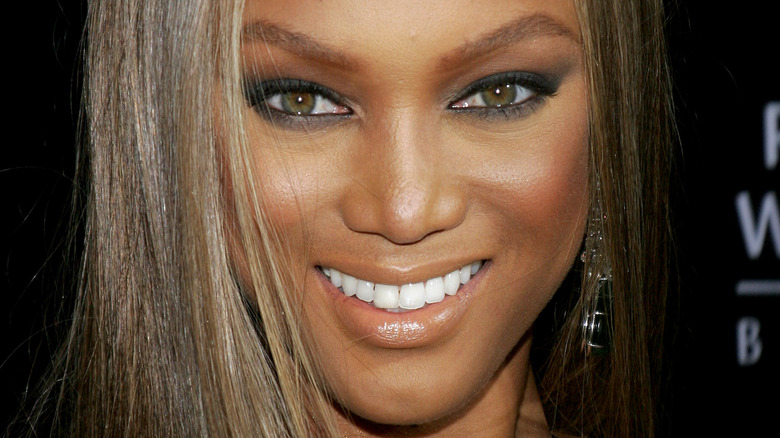 Tyra Banks smiling