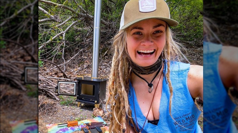 Naked and Afraid's Dani Beau outdoors selfie