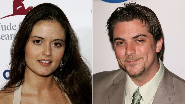 Danica McKellar, Jeremy Miller posing