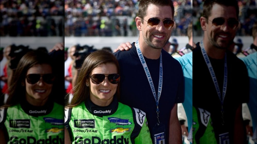 Danica Patrick and Aaron Rodgers