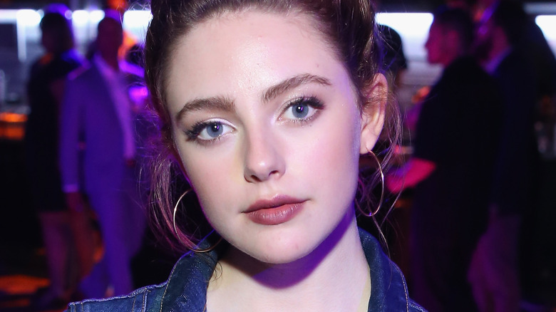 Danielle Rose Russell posing for cameras