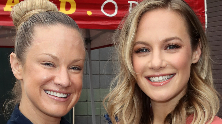 Stephanie Savre and her sister Danielle Savre pictured together smiling