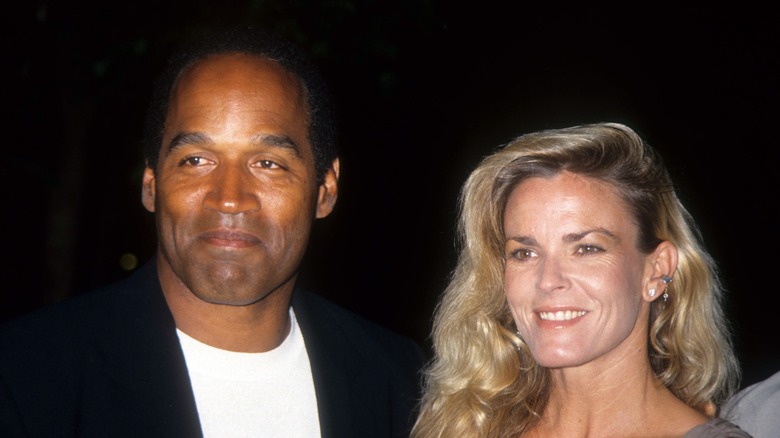 O.J. Simpson and Nicole Brown pose together