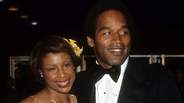 O.J. Simpson and Marguerite Whitley pose together