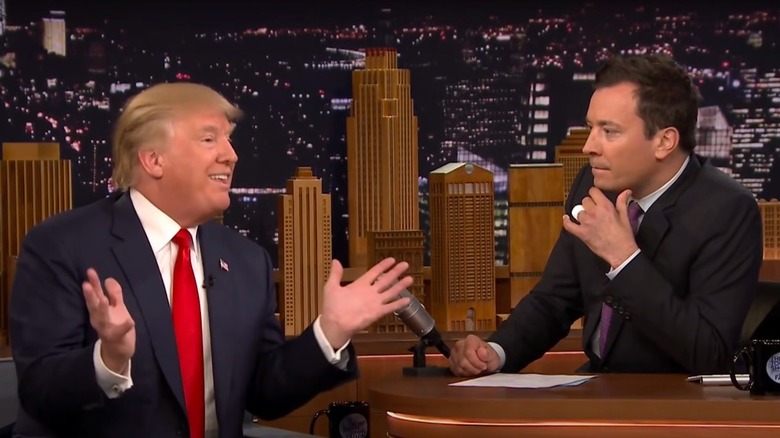 Donald Trump and Jimmy Fallon on The Tonight Show