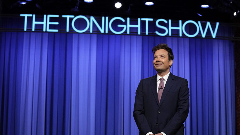 Jimmy Fallon hosting The Tonight Show