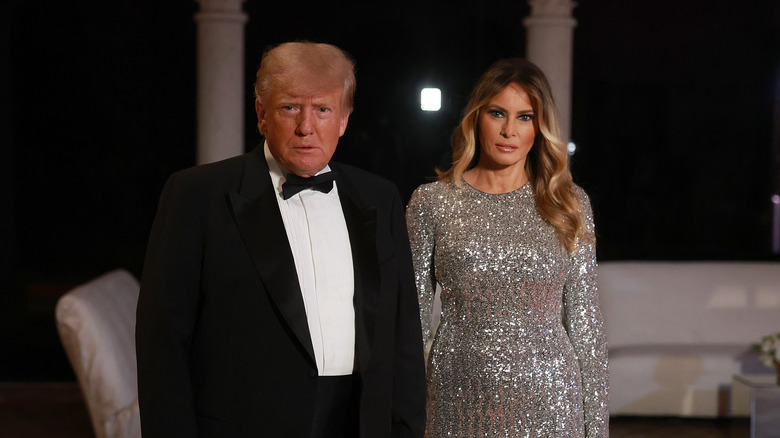 Melania and Donald Trump posing