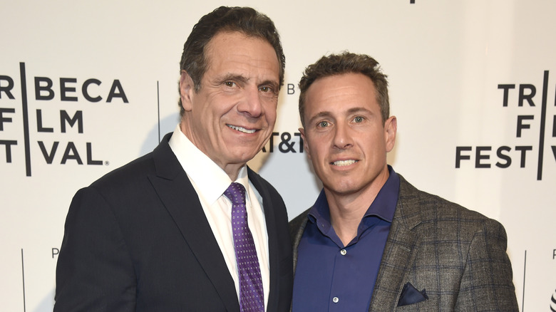 Andrew and Chris Cuomo posing