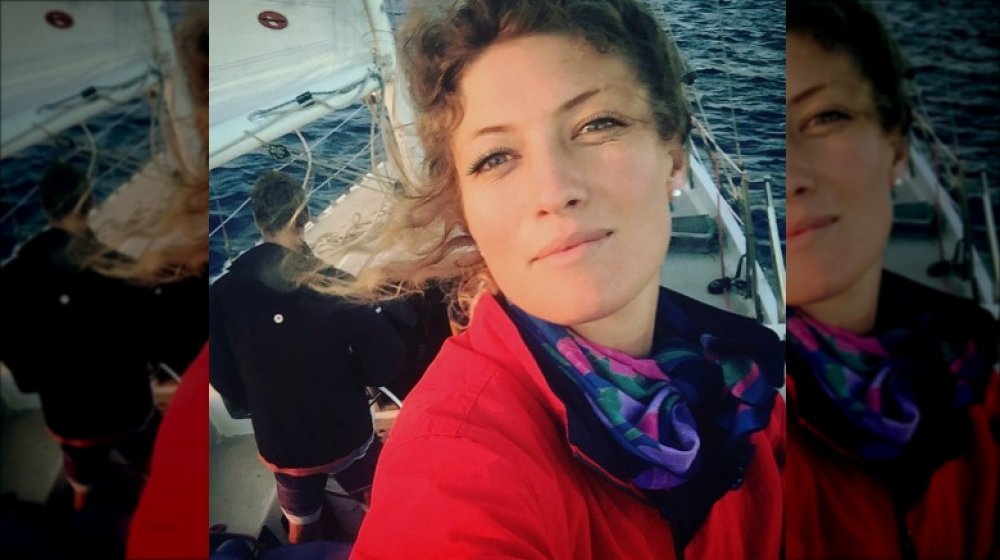 Raquel "Rocky" Dakota on boat selfie