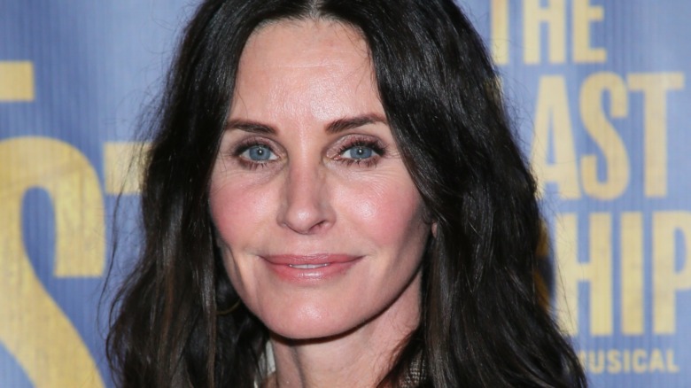 Courtney Cox attending a play in 2020