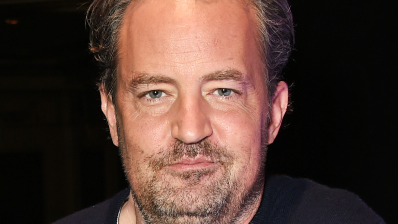 Matthew Perry at a play in 2018