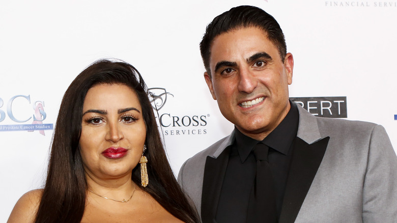 Mercedes Javid and Reza Farahan posing