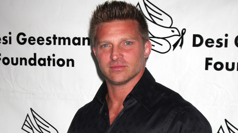 Steve Burton at an event, posing