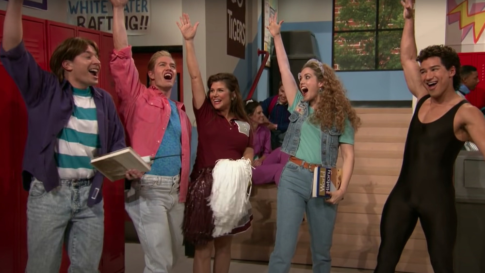 The cast of Saved by the Bell on Jimmy Fallon 